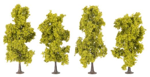 Faller 181579 4 Laubbäume, hellgrün (Spur H0)