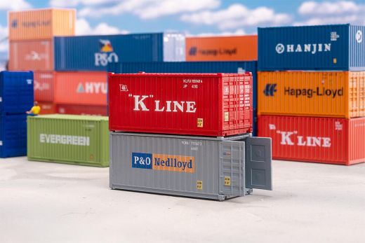 Faller 182006 20 Container K-LINE und P&O (Spur H0)
