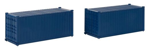 Faller 182054 20 Container, blau, 2er-Set (Spur H0)