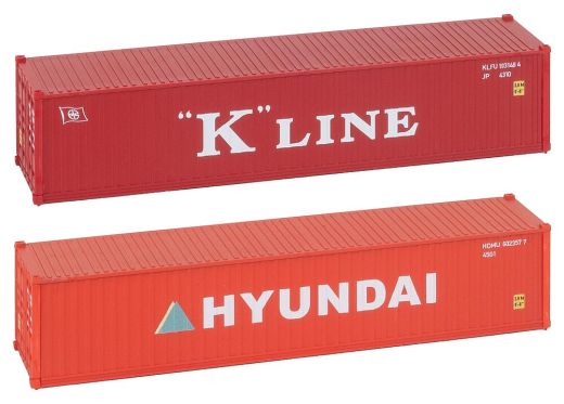Faller 182055 40 Container K-LINE und HYUN (Spur H0)