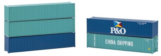 Faller 182151 40 Container, 5er-Set (Spur H0)