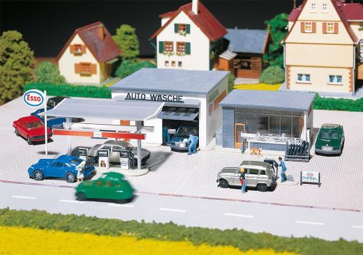 Faller 191843 Tankstelle mit Waschhalle (Spur H0)