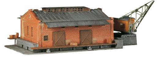 Faller 222180 Güterhalle mit Ladekran (Spur N)