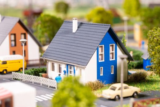 Faller 232146 Einfamilienhaus, blau (Spur N)