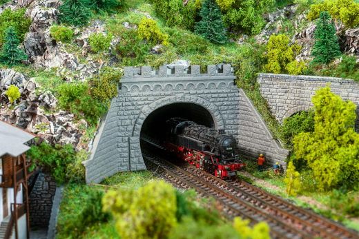 Faller 272588 2 Tunnelportale, 2-gleisig (Spur N)