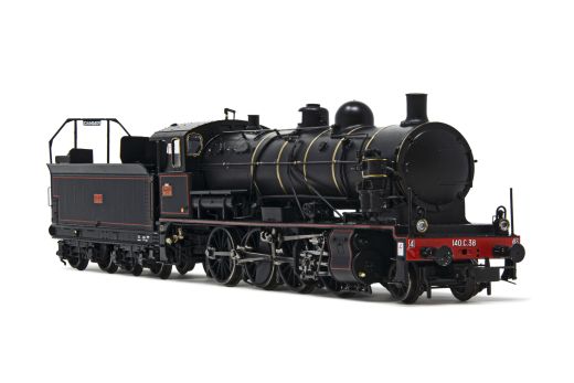 Hornby HJ2406 SNCF, Dampflok 140 C 38 schw./rot, Ep.I (Spur H0)