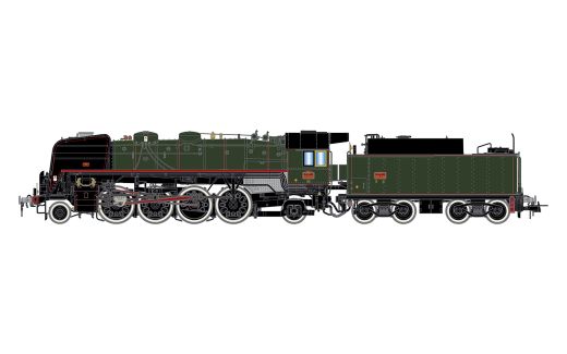 Hornby HJ2433 SchlTendDampfLo 141 1244,V (Spur H0)