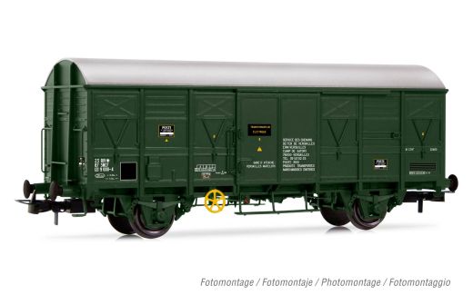 Hornby HJ6215 SNCF,2achs.ged.G4 Militär,oli (Spur H0)
