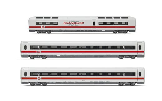 Hornby HL4674 DB, 3-tlg. Set Erganzungsset ICE 1 Baur (Spur H0)