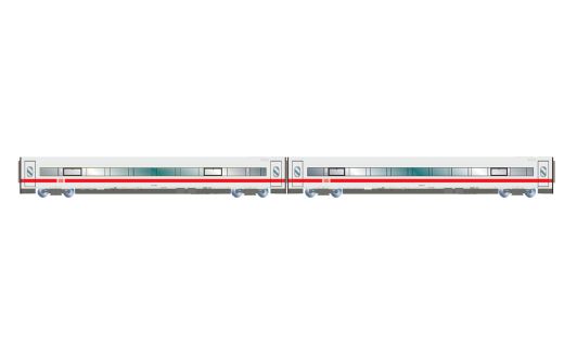 Hornby HL4678 DB AG, 2-tlg. Set Erganzungsset ICE 1 B (Spur H0)