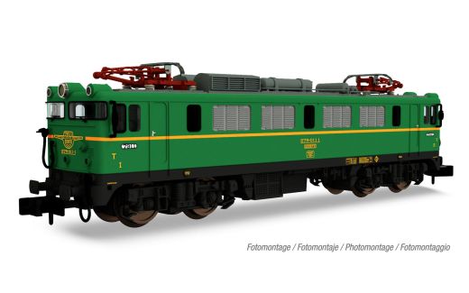 Hornby HN2536S RENFE, E-Lok Rh 279, grün/gelb, Epoche (Spur N)