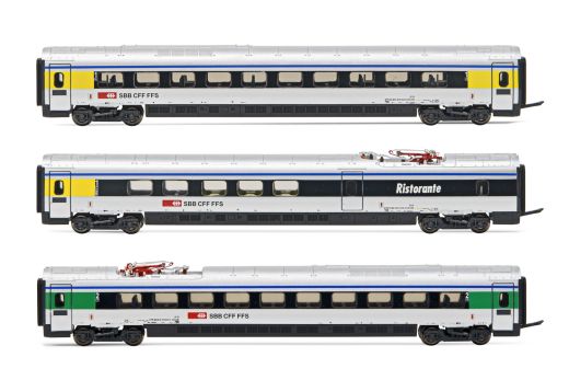 Hornby HN3503 SBB, Ergänzungsset 3tlg. ETR 610 Cisalp (Spur N)