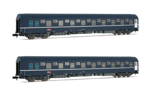 Hornby HN4343 SNCF, 2er-Set T2 Schlafwagen, dégradé L (Spur N)
