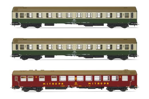 Hornby HR4345 DR, 3-tlg. Set OSShD Typ B Reisezugwage (Spur H0)