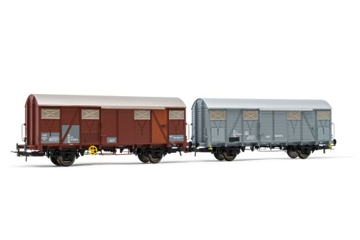 Hornby HR6508 FS, 2er-Set Dienstwg. VGs+VGhs, braun/g (Spur H0)