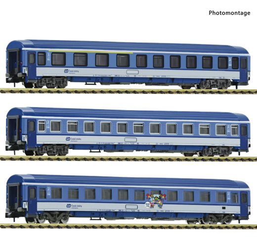Fleischmann 6260030 3-tlg. Set Reisezugw. CD (Spur N)