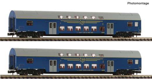 Fleischmann 6260092 2er Set DoSto Wagen CSD (Spur N)