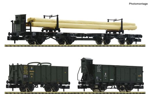 Fleischmann 6660061 3-tlg.Set Guterzug KBayStsB (Spur N)