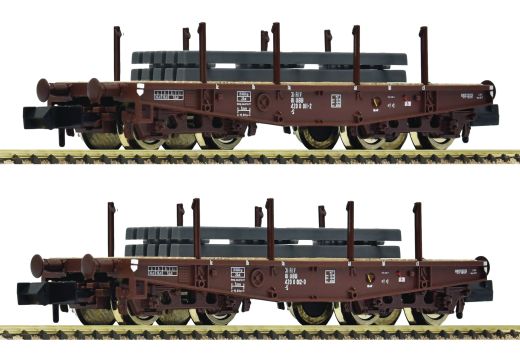 Fleischmann 6660135 2er Set Schwerlastwagen OBB (Spur N)