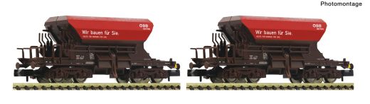 Fleischmann 6660157 2er Set Talbot Schotterwagen (Spur N)