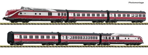 Fleischmann 7760010 6er Set Dieseltriebzug VT 601 (Spur N)