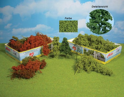 Heki 1631 Laubbäume u. Büsche, 15 Stück (Spur H0)