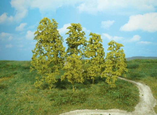 Heki 1640 12 Naturbäume hellgrün (Spur H0)