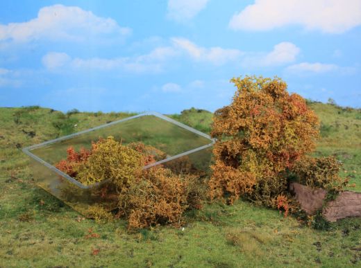 Heki 1674 20 Blätterbüsche herbstlich (Spur H0)