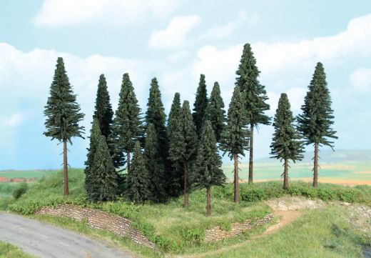 Heki 2263 Tannenwald, 20 Tannen 7-17 cm (Spur H0)