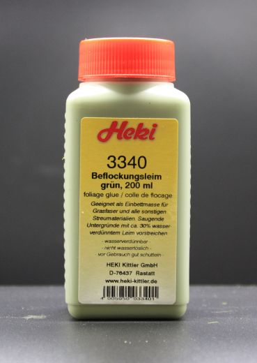Heki 3340 Beflockungsleim grün, 200 ml
