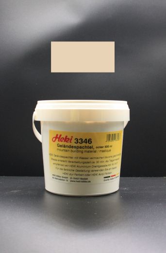 Heki 3346 Geländespachtel ocker, 500 g (Spur H0)