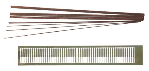 Heki 6520 Metallgeländer H0, 60 Pfosten (Spur H0)