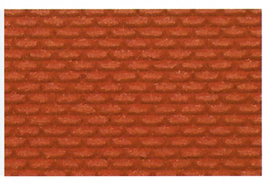 Heki 70032 Ziegelsteinmauer H0/TT, 28x14 (Spur H0)