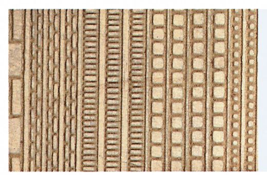Heki 70072 Gewölbeblenden H0/TT, 28x14 c (Spur H0)