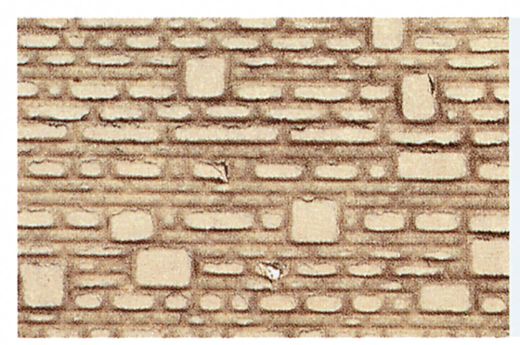 Heki 70132 behauene Natursteinmauer N/Z, (Spur H0)