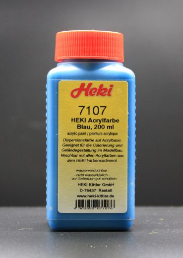 Heki 7107 Acrylfarbe Blau, 200 ml