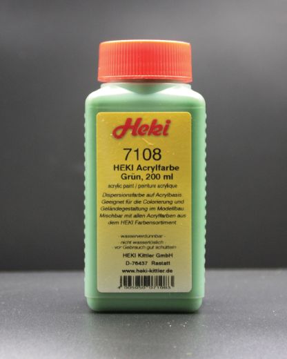Heki 7108 Acrylfarbe Grün, 200 ml