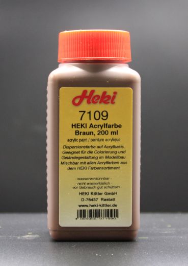 Heki 7109 Acrylfarbe Braun, 200 ml