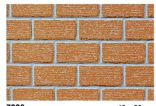 Heki 72262 Klinker 0/1/H0, 40x20 cm, 2 S (Spur H0)