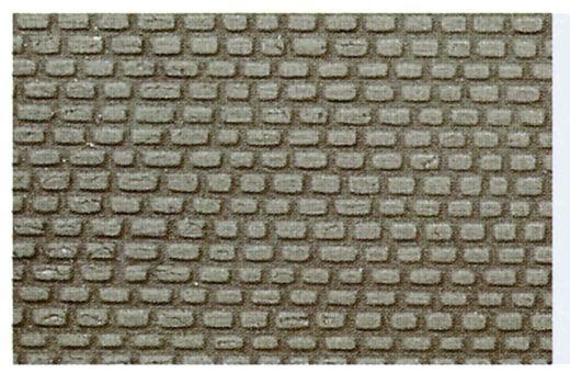 Heki 72302 Kopfsteinpflaster 0/1/H0, 40x (Spur H0)