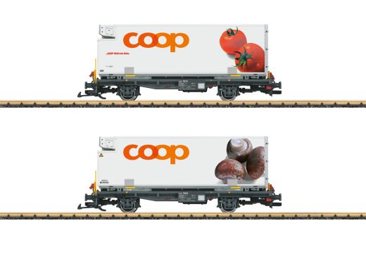 LGB L45888 Containerwagen Set COOP RhB (Spur G)