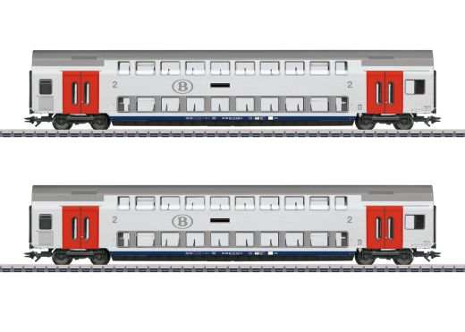 Märklin 43566 Doppelstockwagen-Set SNCB (Spur H0)