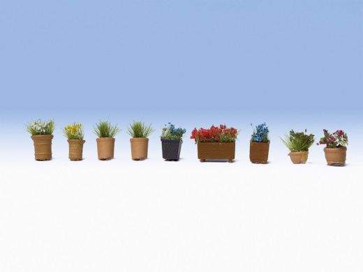 NOCH 14031 Blumen in Blumentöpfen (Spur H0)