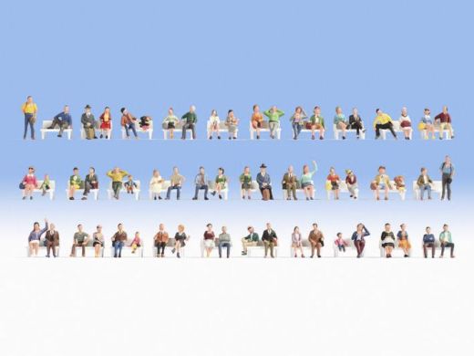 NOCH 16071 Mega-Spar-Set Sitzende (Spur H0)