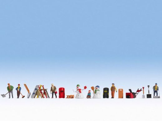 NOCH 16220 Figuren-Themenwelt Wintertag (Spur H0)