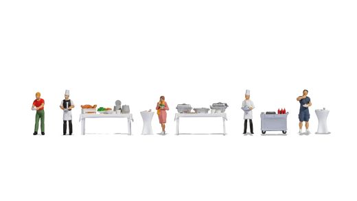 NOCH 16276 Figuren-Themenwelt äBuffet (Spur H0)