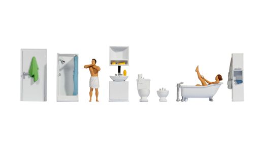 NOCH 16289 Figuren-Themenw.Badezimmer (Spur H0)