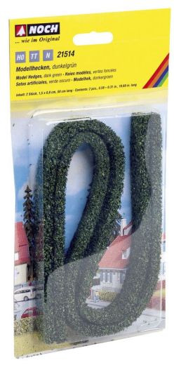 NOCH 21514 Modellhecken, dunkelgrün, 15 (Spur H0)
