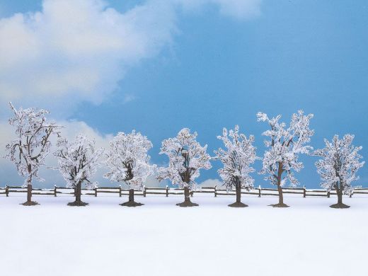 NOCH 25075 Winterbäume, 7 Stück, 8 - 10 (Spur H0)