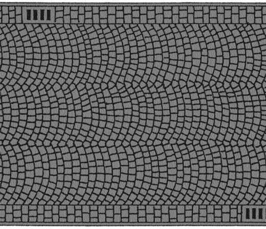 NOCH 34222 Kopfsteinpflaster, 100 x 4 cm (Spur N)